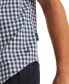ფოტო #3 პროდუქტის Men's Slim Fit Navtech Check Short Sleeve Button-Front Shirt