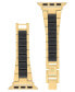 Фото #1 товара Ремешок Anne Klein Gold-Tone Black Tide