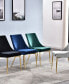 Фото #4 товара Leatrice Glam Fabric Chairs, Set of 2