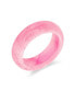 ფოტო #1 პროდუქტის Good Luck Energy Smooth Stackable Natural Dyed Blue Jade Band Ring