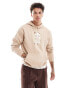 Adidas Originals camo lab hooded sweatshirt in beige Бежевый, L - фото #1