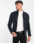 Фото #1 товара Jack & Jones Essentials biker jacket in faux suede black