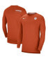 Men's Orange Clemson Tigers 2022 Coach Performance Long Sleeve V-Neck T-shirt