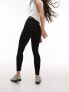 Topshop branded elastic legging in black