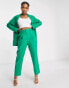 Monki co-ord mix and match tailored trousers in green