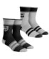 ფოტო #1 პროდუქტის Youth Big Boys and Girls Socks Los Angeles Kings Multi-Stripe 2-Pack Team Crew Sock Set