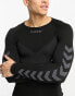 Hummel First seamless jersey long sleeve t-shirt in black 2XS - фото #2