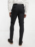 Noak 'Verona' wool-rich skinny tuxedo suit trousers with satin side stripe in black