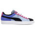 Фото #1 товара Puma Suede Classix Perforated Lace Up Womens Blue, Multi Sneakers Casual Shoes