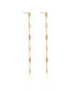 ფოტო #2 პროდუქტის Geometric Linear 18K Gold Plated Earrings