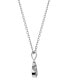 ფოტო #2 პროდუქტის Tanzanite (1/2 ct. tw.) & Diamond Accent 18" Pendant Necklace in Sterling Silver