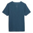 Фото #2 товара Puma Run Ultraspun Logo Crew Neck Short Sleeve Athletic T-Shirt Mens Blue Casual