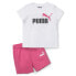 Фото #1 товара Puma TwoPiece Minicats Crew Neck Short Sleeve T-Shirt & Shorts Set Toddler Girls