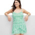 Women's Strappy Mesh Sea Twig Green Mini Dress - DVF