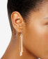 ფოტო #3 პროდუქტის Mixed-Metal Double Bar Linear Earrings, Created for Macy's