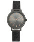 ფოტო #1 პროდუქტის Women's Druzy Stone Black-Tone Bracelet Watch 36mm, Created for Macy's