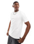 River Island short sleeve quilted t-shirt in white