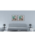 Фото #5 товара Decor Cavali 2 Piece Framed Canvas Wall Art Abstract Design -15" x 31"