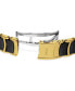 ფოტო #4 პროდუქტის Unisex Swiss Centrix Diamond (1/10 ct. t.w.) Black Ceramic & Gold PVD Bracelet Watch 40mm