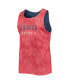 ფოტო #3 პროდუქტის Men's Red, Navy Los Angeles Angels Floral Reversible Mesh Tank Top