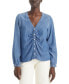 Фото #1 товара Women's Zenda Ruched Long-Sleeve Blouse