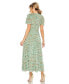 ფოტო #5 პროდუქტის Women's Ruffle Tiered Short Sleeve A Line Dress