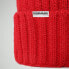 Фото #5 товара Мужская шапка красная вязаная Napapijri Hat with Reverse and Pom Pom Item NP0A4EMB Semiury 3 Made in Italy