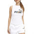 Puma Essentials Love Is Love Mock Neck Tank Top Womens White Casual Athletic 67