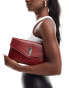 Фото #3 товара True Decadence classic clutch bag in deep red