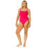 Фото #4 товара Anne Cole Women's Live In Color Shirred Lingerie Maillot One Piece - Magenta 6