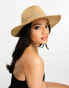 Accessorize packable fedora hat in tan