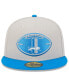 Men's Stone/Blue Detroit Lions 2024 Sideline Historic 59FIFTY Fitted Hat