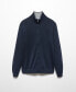 ფოტო #6 პროდუქტის Men's Zipped Cotton Cardigan