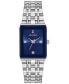 ფოტო #1 პროდუქტის Women's Futuro Diamond-Accent Stainless Steel Bracelet Watch 21x32mm, Created for Macy's