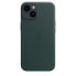 Фото #3 товара Apple iPhone 14 Leather Case with MagSafe - Forest Green, Cover, Apple, iPhone 14, 15.5 cm (6.1"), Green