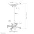 Neomounts by Newstar projector ceiling mount - Ceiling - 35 kg - Black - -8 - 8° - 180° - -20 - 20°