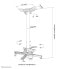 Проекционное крепление Neomounts для потолка мультимедиа-проектора - потолочное - 35 кг - черное - -8 - 8° - 180° - -20 - 20° - фото #4