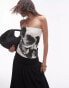 Фото #1 товара Topshop graphic floral bandeau in mono