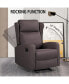 Фото #4 товара Jst Rocking Recliner Chair For Living Room, Adjustable Modern Recliner Chair, Recliner Sofa With Lumbar Support, Classic And Traditional Recliner Chair With Comfortable Arm And Back Sofa (Linen Brown)