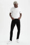Фото #5 товара Erkek Siyah Pedro Slim Fit Normal Bel Dar Paça Jean Pantolon S2711AZ21AU