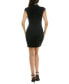 ფოტო #3 პროდუქტის Juniors' Bouclé-Knit Faux-Pearl-Trim Dress