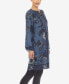 Women's Paisley Flower Embroidered Sweater Dress