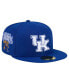 ფოტო #1 პროდუქტის Men's Royal Kentucky Wildcats Throwback 59FIFTY Fitted Hat
