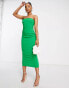 Vesper bandeau midi dress in green