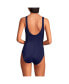 Petite Chlorine Resistant High Leg Soft Cup Tugless Sporty One Piece Swimsuit