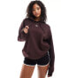 Adidas Originals essentials hoodie in shadow brown Schattenbraun, L - фото #1