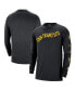 Фото #1 товара Men's Black Golden State Warriors 2023/24 City Edition Max90 Expressive Long Sleeve T-shirt