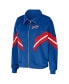 ფოტო #3 პროდუქტის Women's Royal Buffalo Bills Plus Size Yarn Dye Stripe Full-Zip Jacket