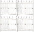 4er Set Gartenzäune Mangold