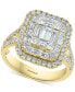 ფოტო #1 პროდუქტის EFFY® Diamond Cluster Statement Ring (2 ct. t.w.) in 14k Yellow Gold